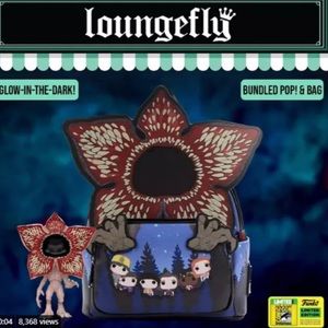 Loungefly Funko POP SDCC Exclusive Netflix's Stranger Things Demogorgon And Bag